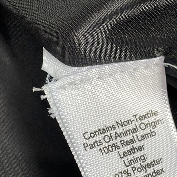 NWT Elizabeth and James Erwan Hand Painter Leather Biker Jacket Sz XS - Picture 10 of 16